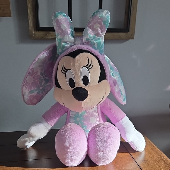 Disney Other - Disney Minnie Mouse Plush Toy - Pink and White- Easter